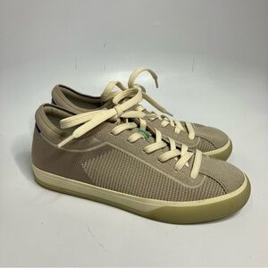 Rothy’s The Lace‎ Up Sneaker tan green size 8